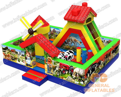 GF-080 Funland de ferme gonflable