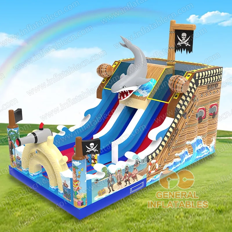 GS-273 Toboggan de navire pirate requin