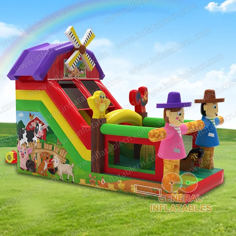 GS-283 Glissoire de ferme gonflable