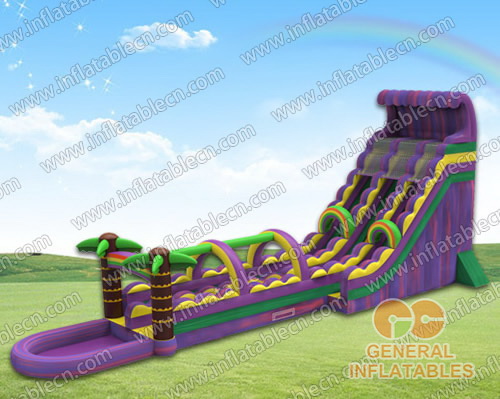 GWS-007 Toboggan aquatique géant pourpre