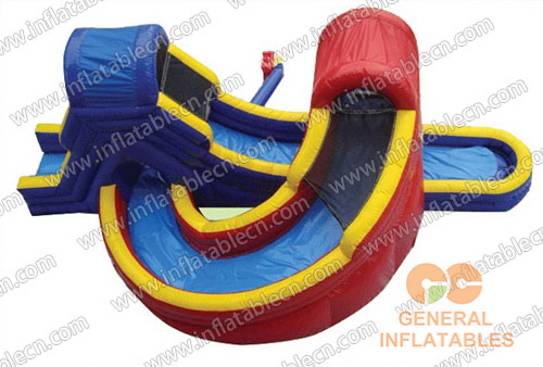 GWS-099 U-turn water slide scellé gonflables à vendre